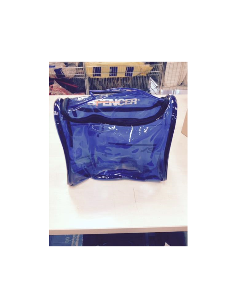 Sac bleu LATEX transparent LAXAN