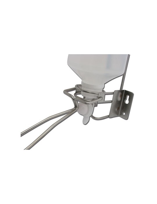 Support mural Flacon airless 1L INOX