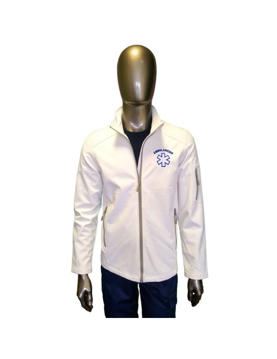SOFTSHELLE HOMME BLANCHE