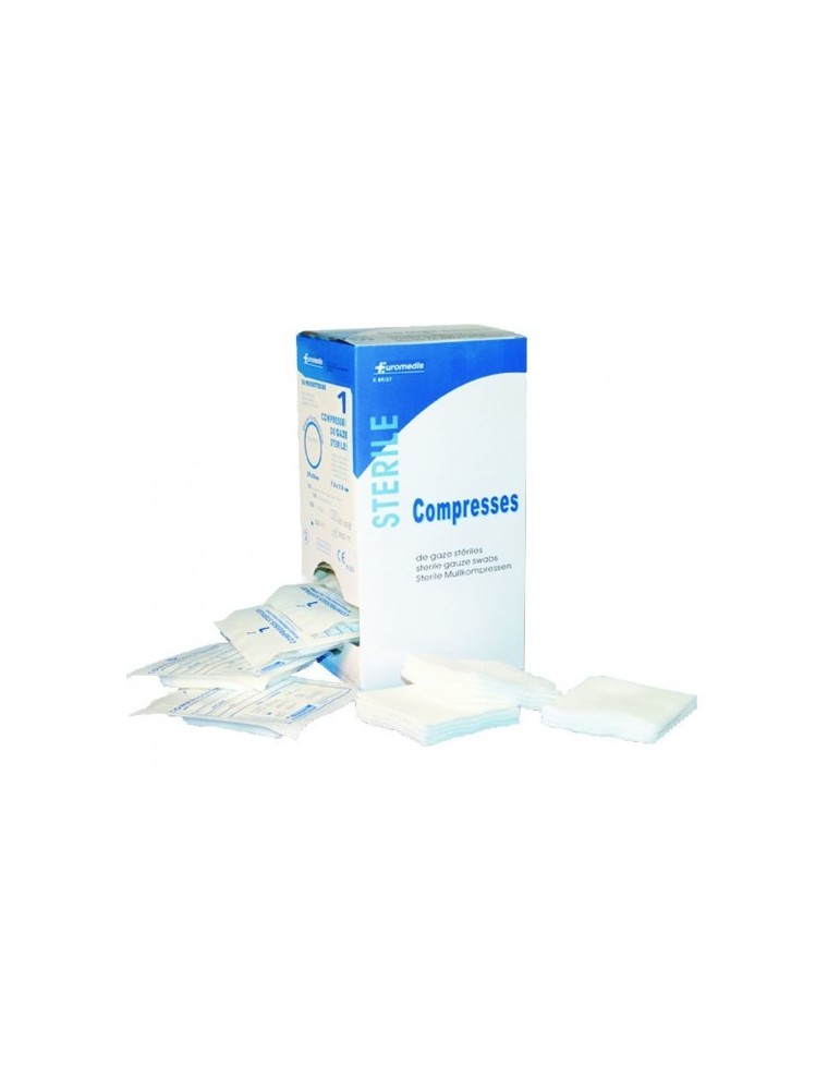 COMPRESSES DE GAZE  7,5x7,5 - 25 SACHETS DE 5