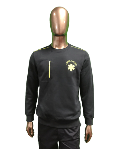 SWEAT A ZIP POITRINE