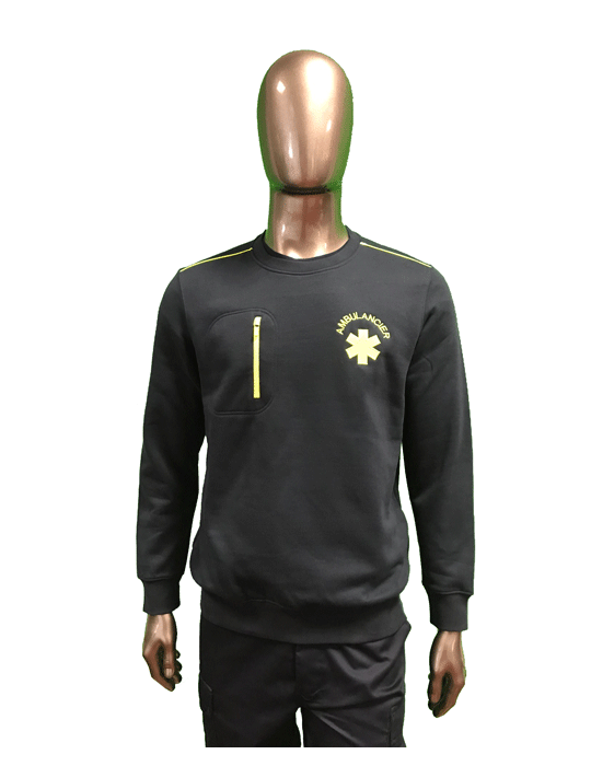 SWEAT A ZIP POITRINE