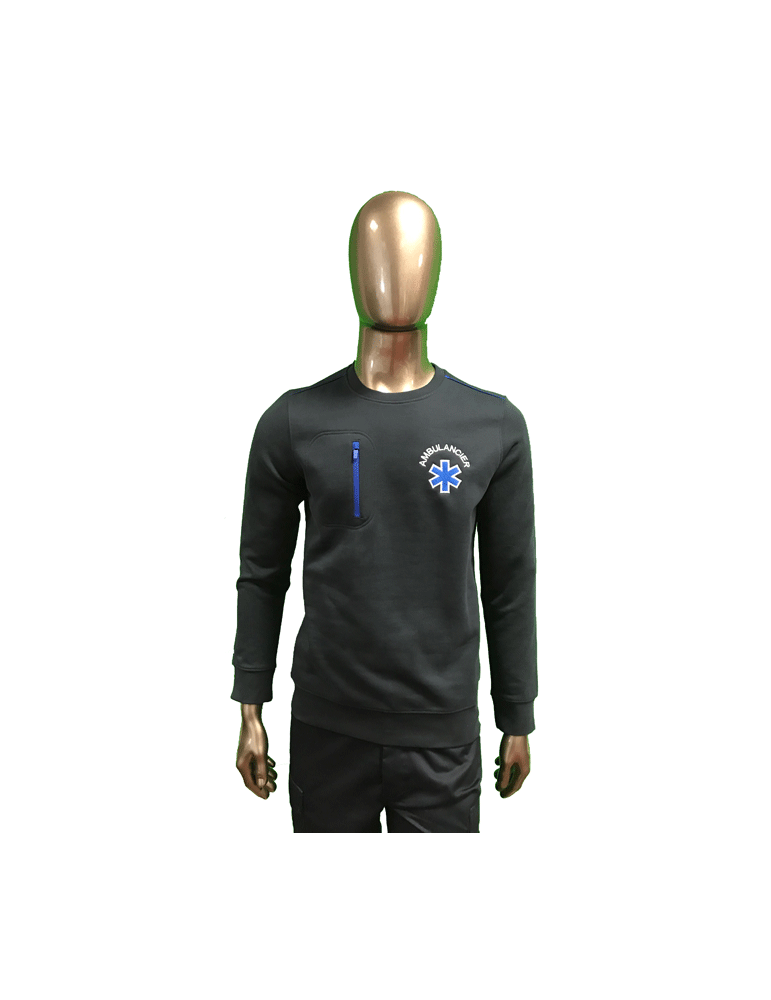 SWEAT A ZIP POITRINE