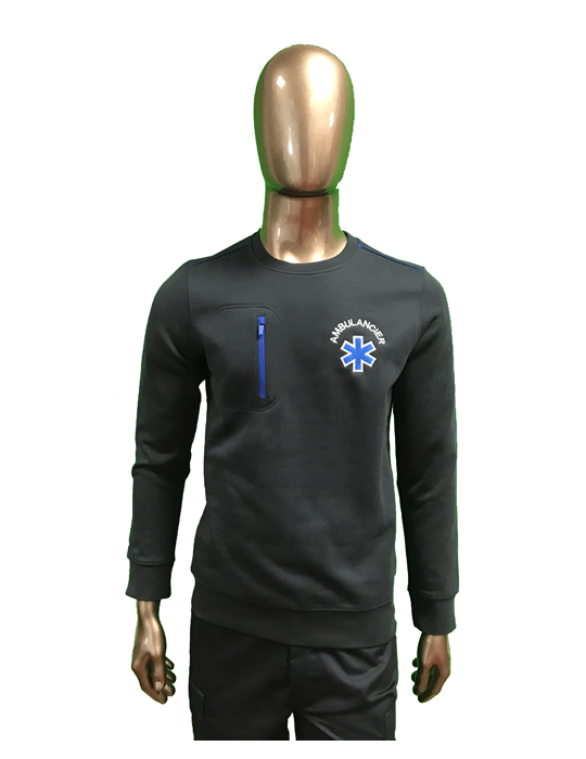 SWEAT A ZIP POITRINE