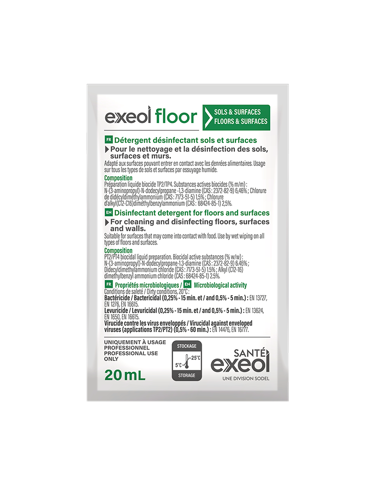 DÉTERGENT DÉSINFECTANT SOLS