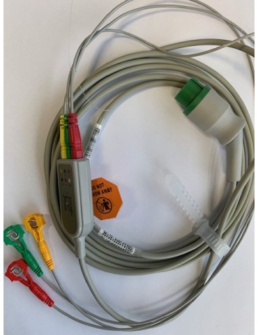 Câble ECG  3 BRINS  M1000 - M7000 + câbles à pincer