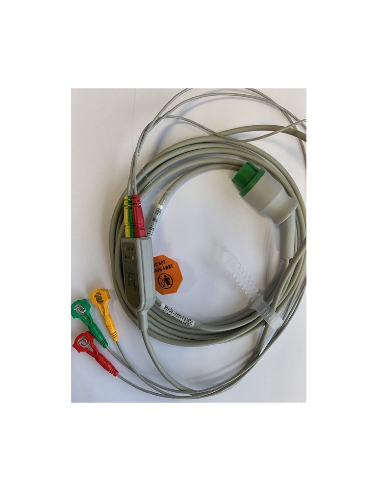 Câble ECG  3 BRINS  M1000 - M7000 + câbles à pincer