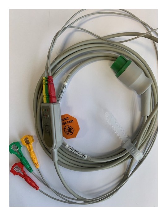 Câble ECG  3 BRINS  M1000 - M7000 + câbles à pincer