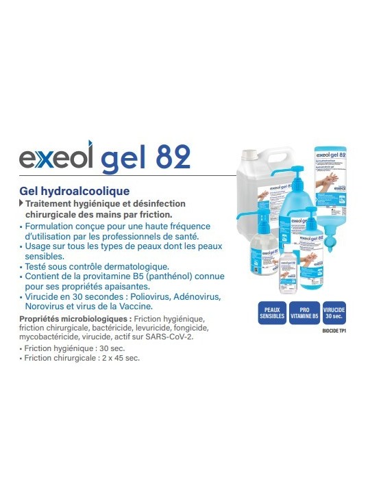 GEL HYDROALCOOLIQUE AIRLESS 1L