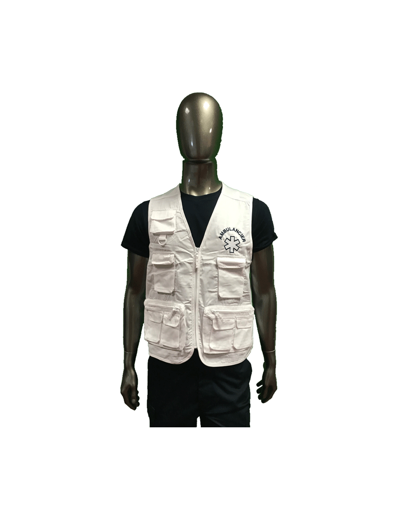 Gilet Multipoche Blanc
