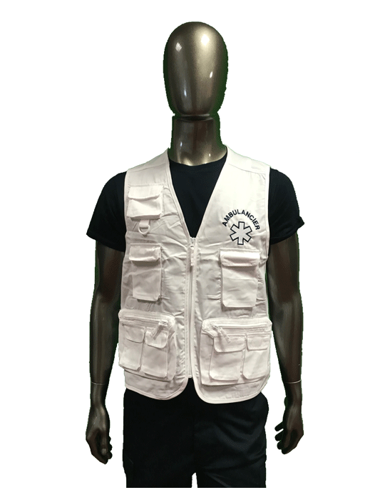 Gilet Multipoche Blanc