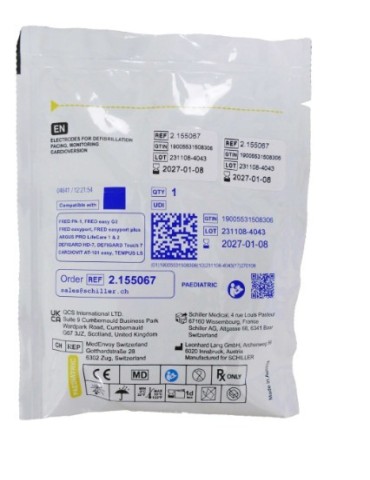 Électrodes PEDIA DEFIGARD T7 -FRED PA-1 -FRED EASYPORT 2