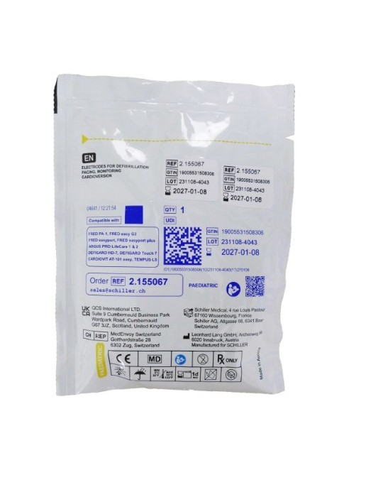 Électrodes PEDIA DEFIGARD T7 -FRED PA-1 -FRED EASYPORT