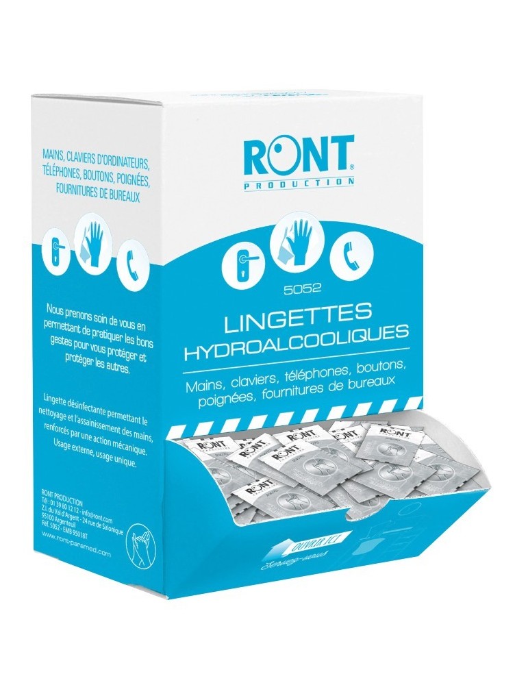 Lingettes hydroalcooliques
