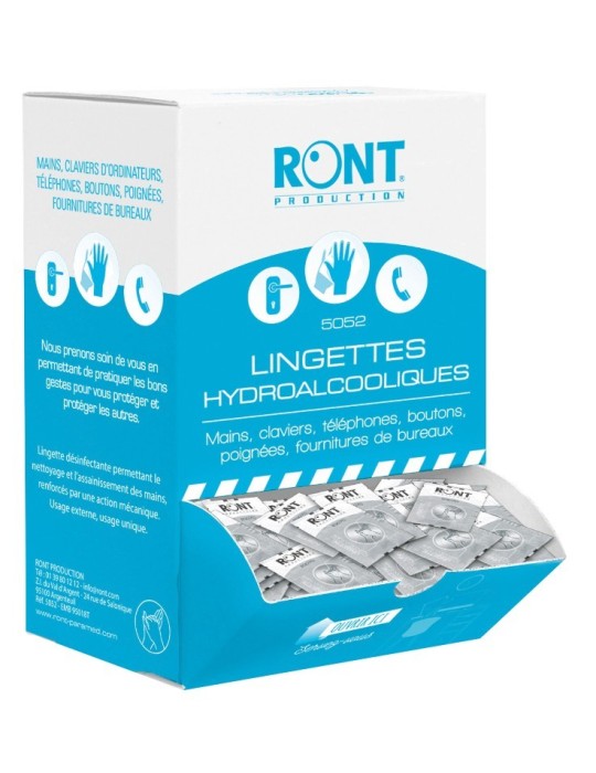 Lingettes hydroalcooliques