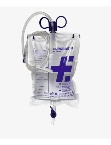 Poche à urine 8H LOT DE 5 PCS EN 2L