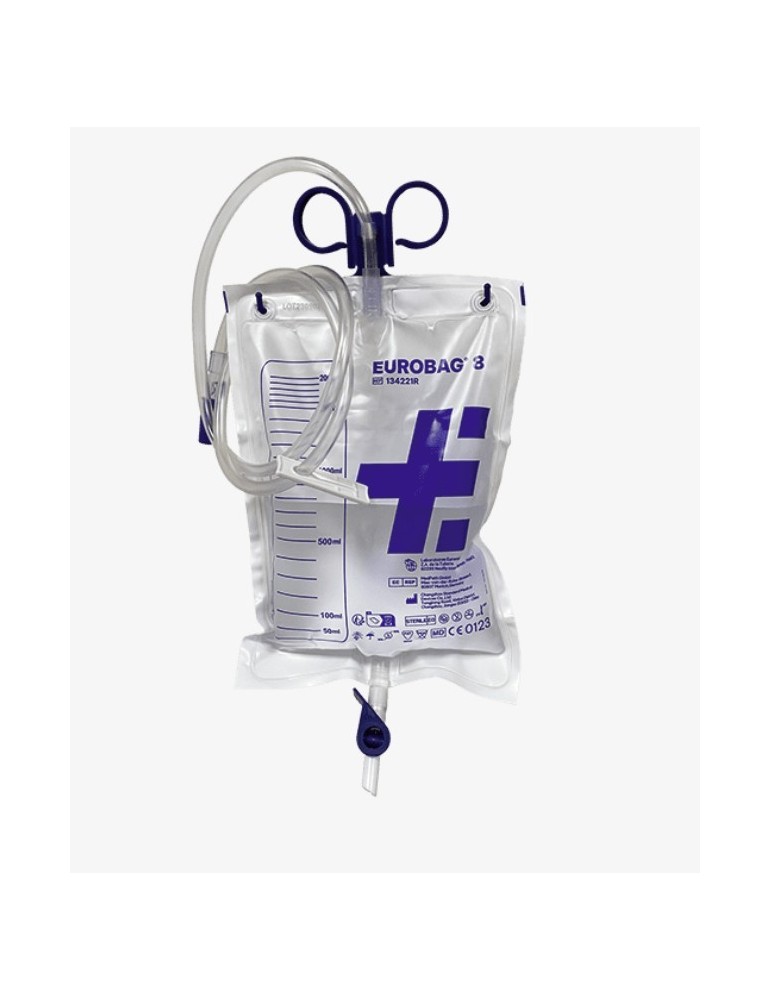 Poche à urine 8H LOT DE 5 PCS EN 2L