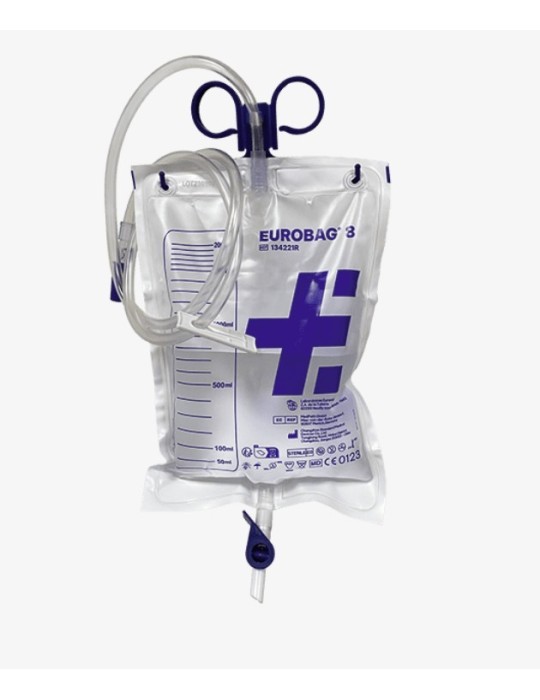 Poche à urine 8H LOT DE 5 PCS EN 2L