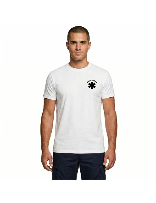 tee shirt blanc ambulancier