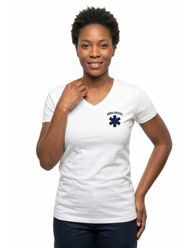 TEE SHIRT FEMME AMBULANCIERE