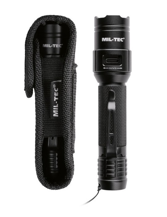 MINI LAMPE TACTIQUE RECHARGEABLE