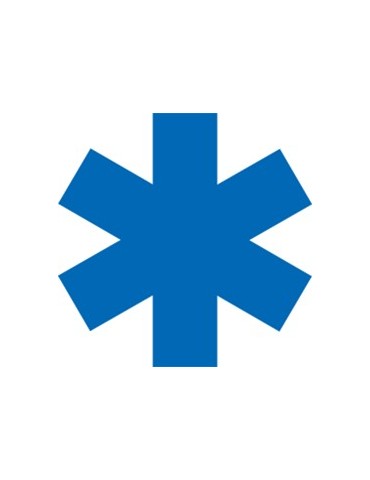 CROIX BLEUE ADHESIVE  26CM