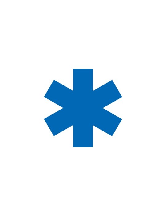 CROIX BLEUE ADHESIVE  26CM