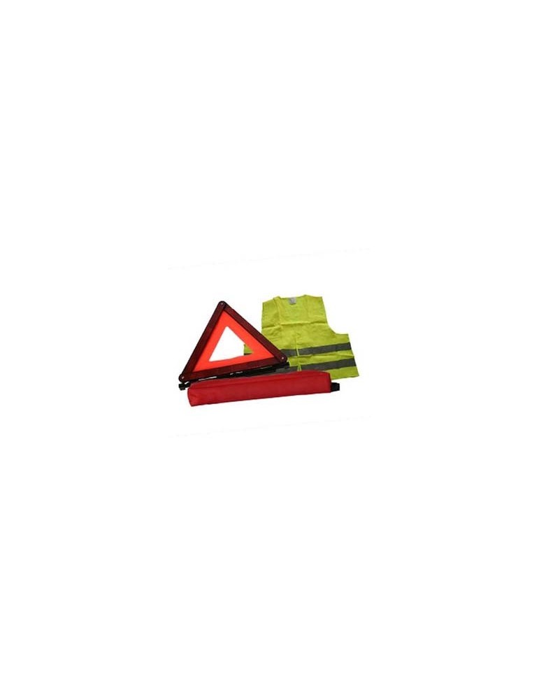 KIT TRIANGLE ET GILET DE SIGNALISATION  KIT TRIANGLE ET GILET DE SIGNALISATION