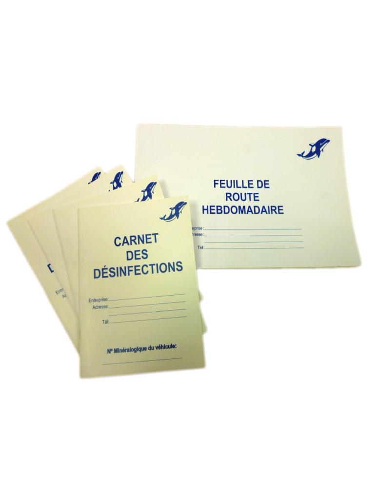 CARNET DE DÉSINFECTION
