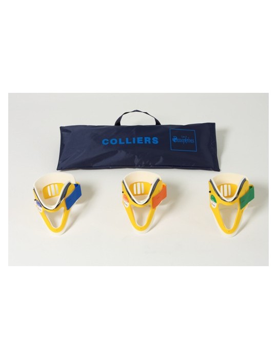 COLLIERS STIFNECK, Jeu de 3 avec Sac de transport