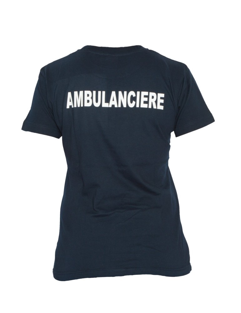 TEE-SHIRT COL ROND FEMME MARINE