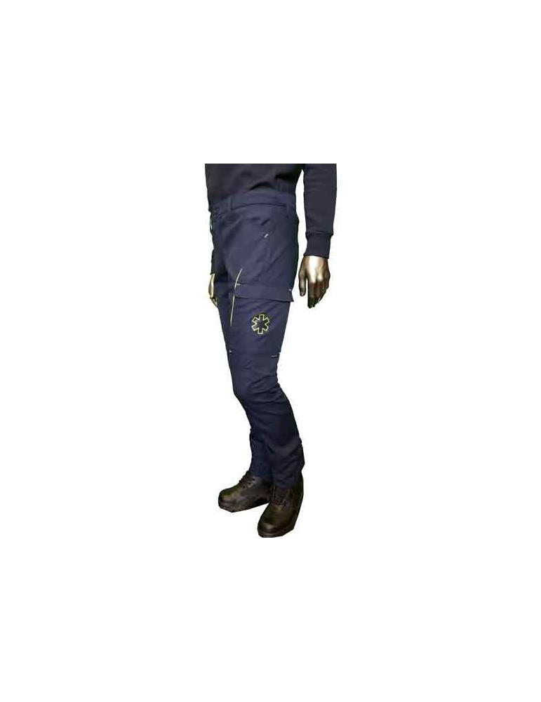 PANTALON LISERÉ JAUNE FLUO